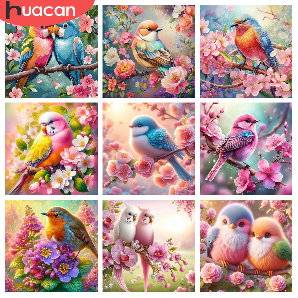HUACAN Diamond Painting Bird F - Resin Art Rose recension och pris