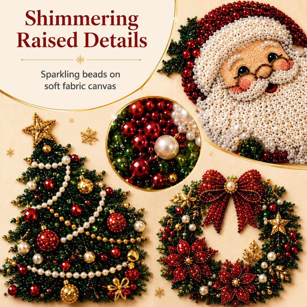 Christmas Santa Claus Pearl Ar - Resin Art Work recension och pris