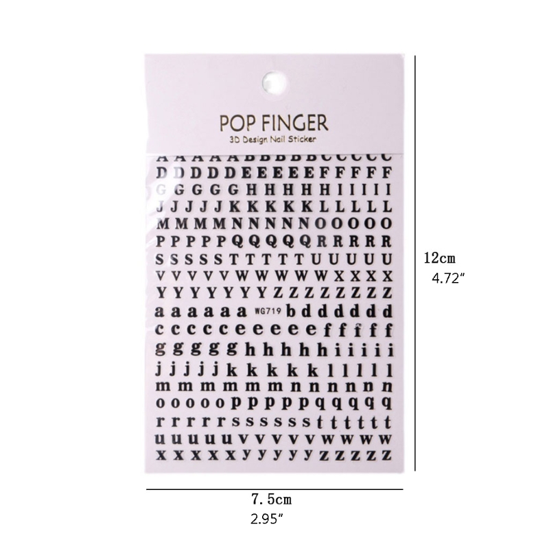 1PCS New English Alphabet Nail - Resin Art Alphabet recension och pris