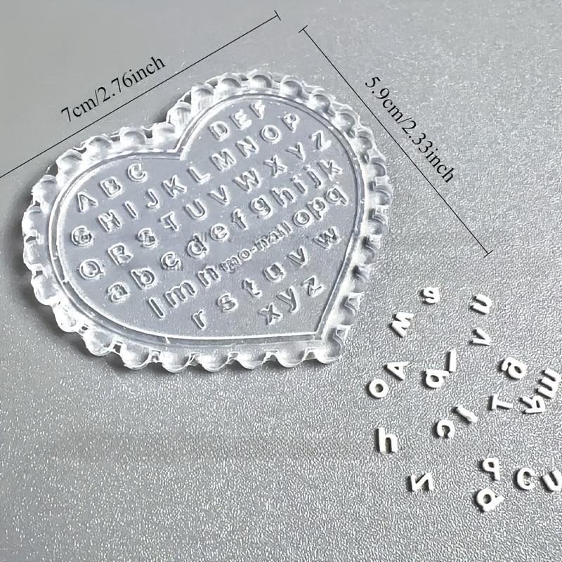1pc Self-Made Nail Art Letter  - Resin Art Alphabet recension och pris