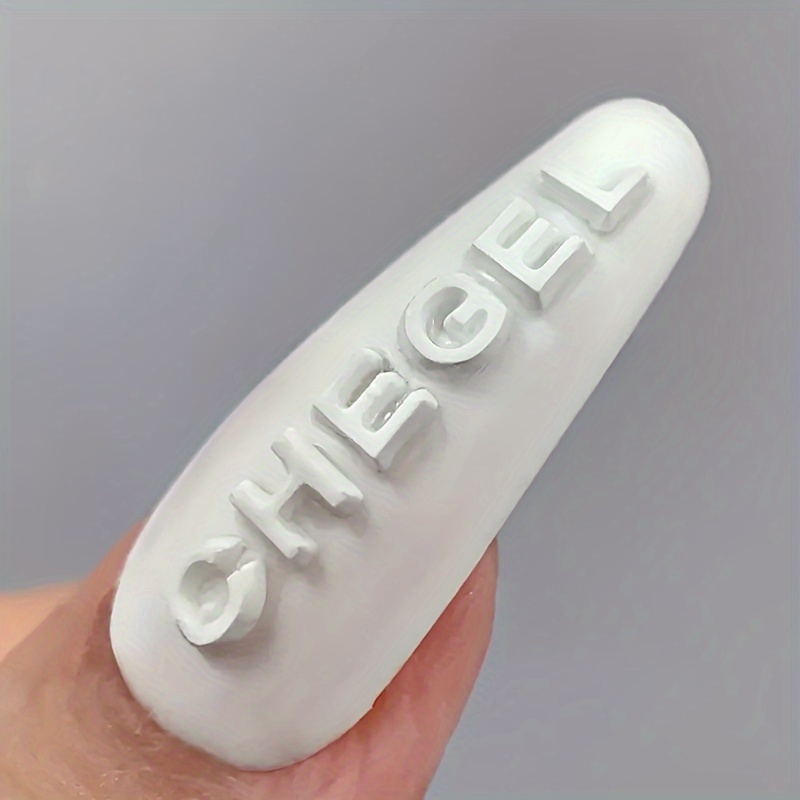 1pc Self-Made Nail Art Letter  - Resin Art Alphabet recension och pris