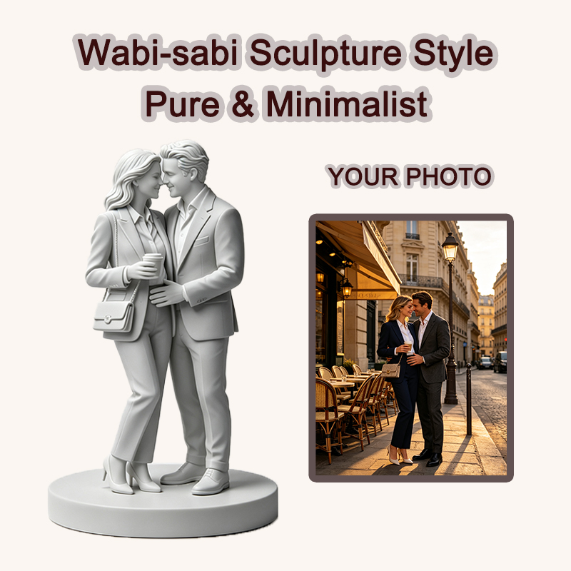 Custom 3D Printed Couple Figur - Resin Art Wedding Gift recension och pris