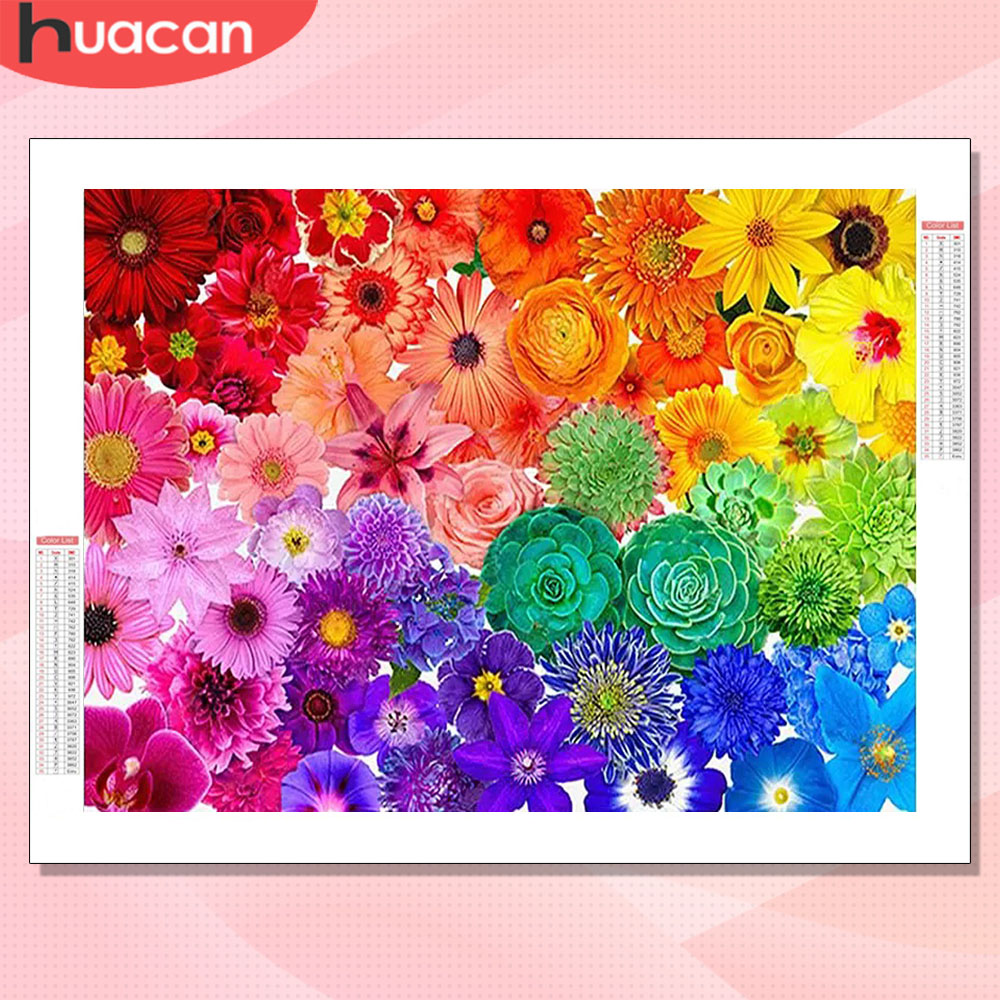 HUACAN Diamond Art Kits Flower - Resin Art Rose recension och pris
