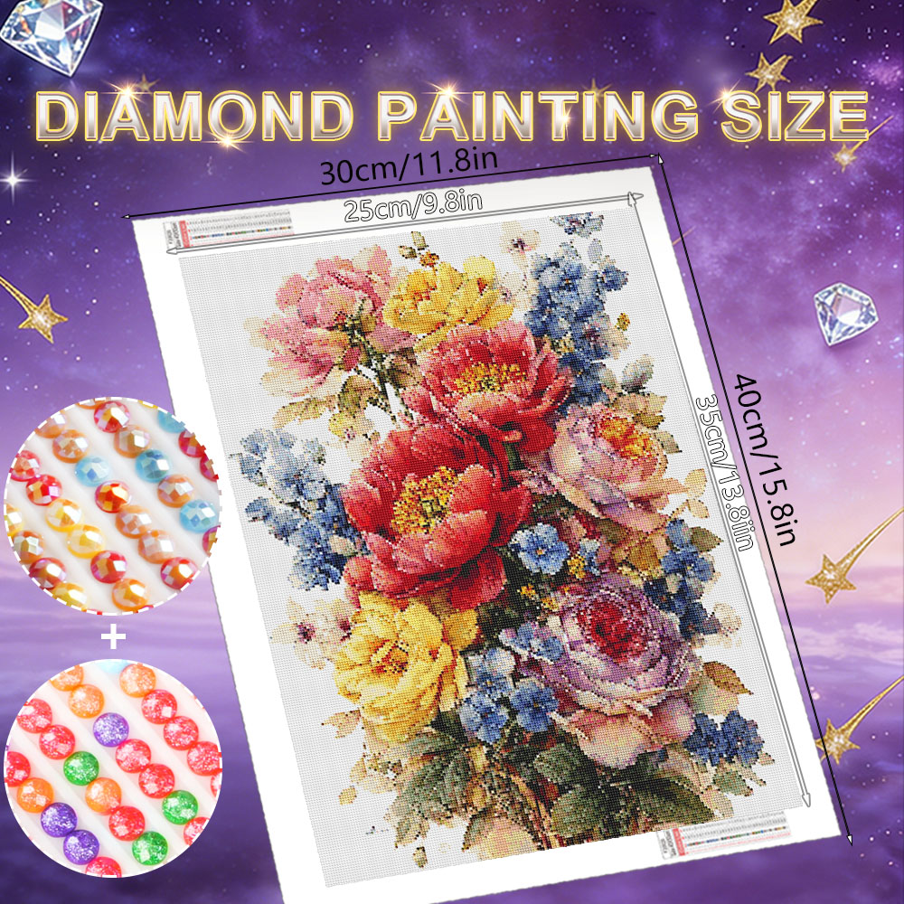 HUACAN Diamond Painting Kit Fl - Resin Art Rose recension och pris