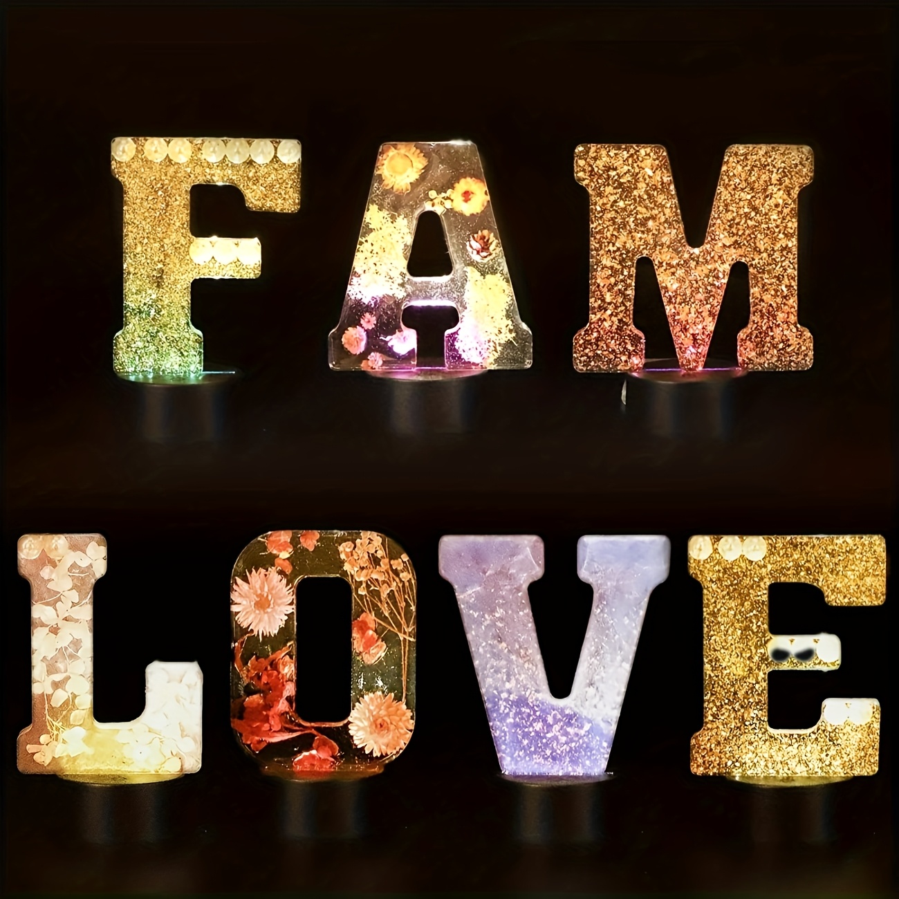 7-Inch Large Letter Resin Mold - Resin Art Alphabet recension och pris